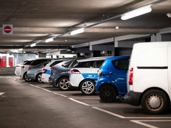 cars parked in parking lot