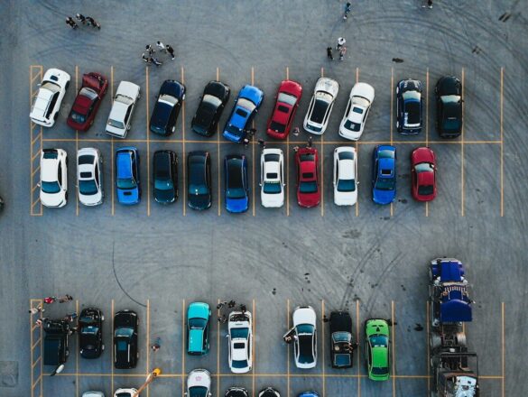 cars parked on parking lot during daytime